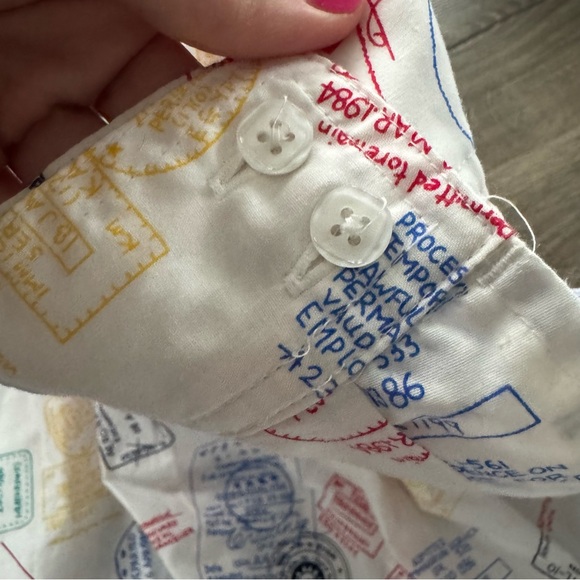 Vintage Carriage Court Classics Postage Travel Novelty Printed Midi Skirt - Picture 4 of 7